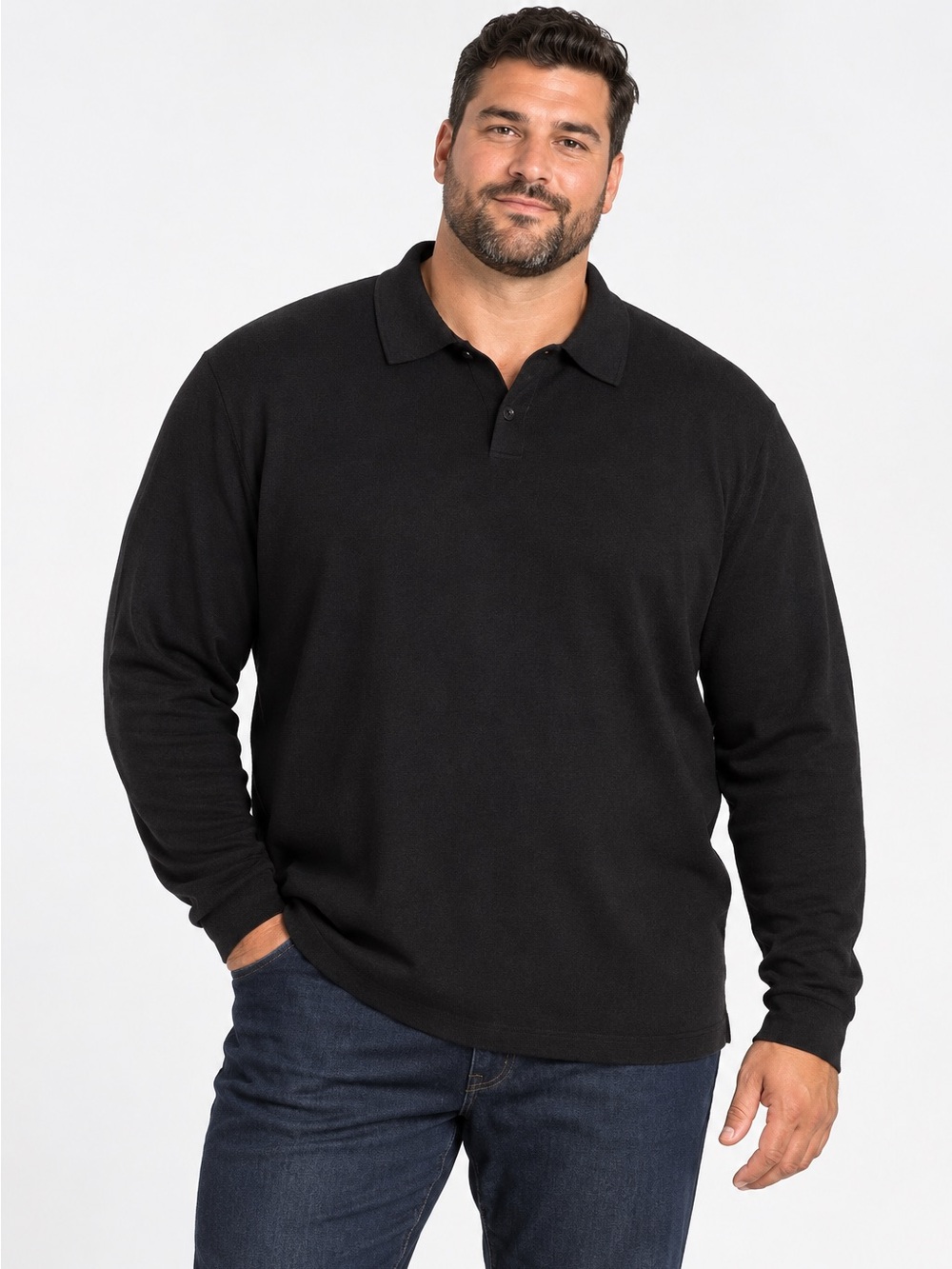 Eddie Bauer Mens Merino Wool Collared Long Sleeve Sweater Size XL Tall